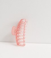 New Look Pink Matte Banana Bulldog Claw Clip